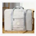 Large capacity waterproof foldable travel duffel bag with durable handles and front zipper pocket. - Large / Khaki Thickened Double Layer
