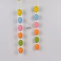 Paasei hangende decoratie kleurrijke gesimuleerde eiersnoer voor vakantie raam display. - Stijl 04