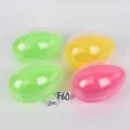 Œufs de Pâques en plastique transparents colorés ensemble de déco DIY pour fête maison - Ensemble 16