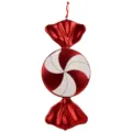 Grote rood-witte pepermunt-snoep hangende decoratie voor kerstfeest en podiuminrichting. - Rode Windmolen