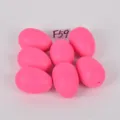 Oeufs de Pâques en plastique rose ornements d'œufs de simulation pour décors de fête DIY. - Ensemble 21