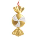 Christmas gold candy hanging ornament, PVC painted large decorative prop for holiday party stage. - Gold Windmill