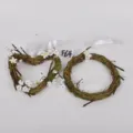 Easter decorative grass vine wreath hanging ornament spring floral home wall door decor - Style 21