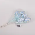 Pasqua decorativo simulazione uovo ramo ornamento blu bianco floreale PVC colorato uova mazzo - Stile 18