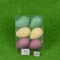 Jeu d'œufs de Pâques colorés en plastique décorations de fête à suspendre accessoires - Groupe 25