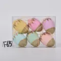 Set d'œufs de Pâques décoratifs en plastique coloré et pailleté à suspendre pour décoration de fête - Groupe 29