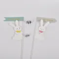 Picchetto da giardino coniglio pasquale decorazione primaverile con cartelli set due - Stile 24