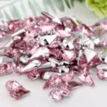 Pink Teardrop Acrylic Rhinestones Flatback Gems Crafts DIY Sparkly Crystals 8x13mm - Pink