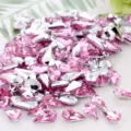 Pink teardrop acrylic rhinestones flatback crystal gems for DIY crafts decorations 8x13mm - Light Peach