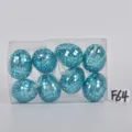 Ensemble d'œufs de Pâques boule disco mosaïque bleue suspendus incassables boîte claire - Groupe 40