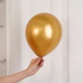10 Zoll metallisch goldene Latex Ballons für Hochzeit Geburtstag Party Dekoration - 50 Stück/Packung / Gold