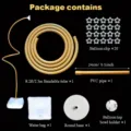 8.2FT irregular balloon arch kit bendable tube stand for wedding birthday party decoration - 2.5m Irregular Arch - Gold