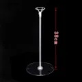 Transparent balloon stand detail view, perfect for wedding and birthday party decoration. - Single-Section Bobo Balloon Table Stands - 100g