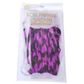 Pink black chevron foil fringe curtain detail, matte tinsel background door curtain for party. - Herringbone Foil Fringe Curtain / 2m / Purple