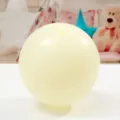 Ballon en latex macaron de 10 pouces ballon rond epaissi pour mariage fete d'anniversaire. - Jaune