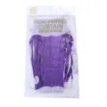 Dettaglio tenda a frange metallizzate viola, consistenza brillante per decorazione festa. - Tenda a frange laser viola, 2 m