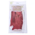 Rideau à franges en aluminium rouge pour décoration de fête, fond brillant pour mariage et anniversaire. - Rideau à franges laser rouge, 2 m