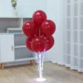Kit de soporte para globos LED con globos rojos para decoración de fiestas y bodas - Multicolor