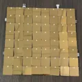 Panneau de mur de sequins dores arriere-plan scintillant pour fete et scene 30x30cm - Or clair