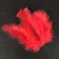 Rote dekorative Federn für Ballons Party DIY Basteln Kleidung Zubehör und flauschiges Dekor. - 100 Stück / Rot