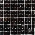 Panneaux de mur de sequins carrés noirs fond scintillant pour fête mariage scène décors. - Noir