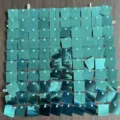 Panneau de mur de paillettes carré turquoise brillant fond pour fête scène mariage décoration - Bleu Sarcelle