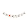 Bannière en queue d'aronde Saint Valentin I love you décoration de fête de mariage - Bannière I LOVE YOU