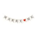 Bannière en queue d'aronde Marry Me pour demande en mariage et fête de Saint-Valentin. - Bannière « Marry Me »