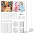 Kit de colonne de ballon avec des poteaux en fibre de verre et sacs d'eau pour fête. - Lot 4 : Support colonne de ballons de 1,5 m avec sac à eau