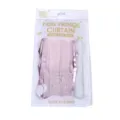 Detailed view of pink foil fringe curtain packaging, showing shiny metallic strands for parties. - Pink 2m Matte Tinsel Curtain
