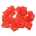 Pétales de roses artificiels rouges pour décoration de mariage, en tissu, 100pcs. - Rouge Vif