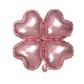 Ballon aluminium trèfle à quatre feuilles rose pour décoration de mariage fête anniversaire. - Rose
