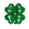 Ballon en aluminium trèfle à quatre feuilles vert, ballons en cœur brillants pour fête et mariage. - Vert