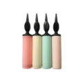 Portable plastic hand push balloon pump inflator for party decoration and birthdays - 28cm Macaron Air Pump