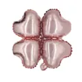 Rose gold four-leaf clover foil balloon party decoration wedding birthday shiny metallic - Rose Gold