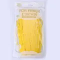 Rideau à franges en aluminium jaune pour décoration murale de fête d'anniversaire et porte. - Jaune
