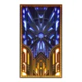 Arte de pared de madera multicapa Art Deco con retroiluminación LED para decoración de sala moderna. - Estilo coloreado (con luz) / 88x51cm / Multicolor