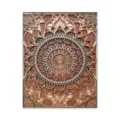 quadro da parete decorativo mandala multistrato in legno 3d per sfondo del corridoio - Stile Colorato / 880*650 mm