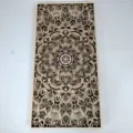 Arte da parete in legno intagliato mandala multistrato, decorazione geometrica intagliata al laser. - Stile Colore Legno Naturale / 590*1180mm