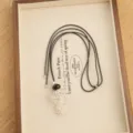 Crystal beaded long sweater necklace with black adjustable cord for women, stylish jewelry. - Black Stone Round Crystal Style