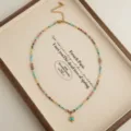 Dainty turquoise sun pendant beaded necklace for women, stylish vintage collarbone jewelry item. - Blue Turquoise Starburst Pendant Necklaces