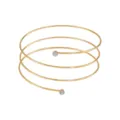 Goldener mehrschichtiger Spiral-Armreif, schickes Oberarm-Schmuckstück für Damen. - Mehrlagig / Gold