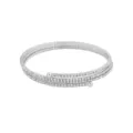 Silver multi-layer wrap rhinestone bracelet sparkling crystal bangle for women jewelry - 3 Layers Silver Tone