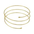 Minimalist gold multi-layer spiral arm bracelet fashion metal arm cuff for women - Four-Layer Gold