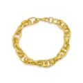 Chunky gold chain link detail shot, statement metal hip hop fashion bracelet design. - Twist Style Bracelets