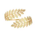 Gold leaf arm cuff Greek goddess bangle upper arm bracelet bridal jewelry accessory - A19 Leaf Gold