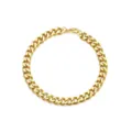 Gold Cuban Link Chain Necklace, Hip Hop Thick Chain Jewelry for Men and Women, Trendy Style. - Flat Chain Bracelet