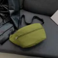 Borsa a tracolla casual in nylon verde marsupio sportivo minimalista da donna per viaggi - Verde