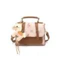 Chic sac à main carré pour femme élégant sac bandoulière polyvalent avec pendentif cheval - Avec Pendentif / Marron