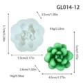 Succulent silicone mold for DIY candle soap making epoxy resin craft tool plant shape - Succulent GL014-12